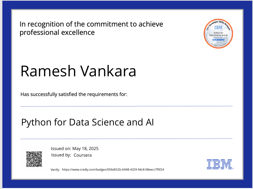 IBM Python for AI